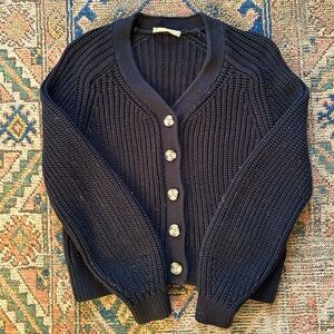 EUC Everlane The Texture Cotton Cardigan